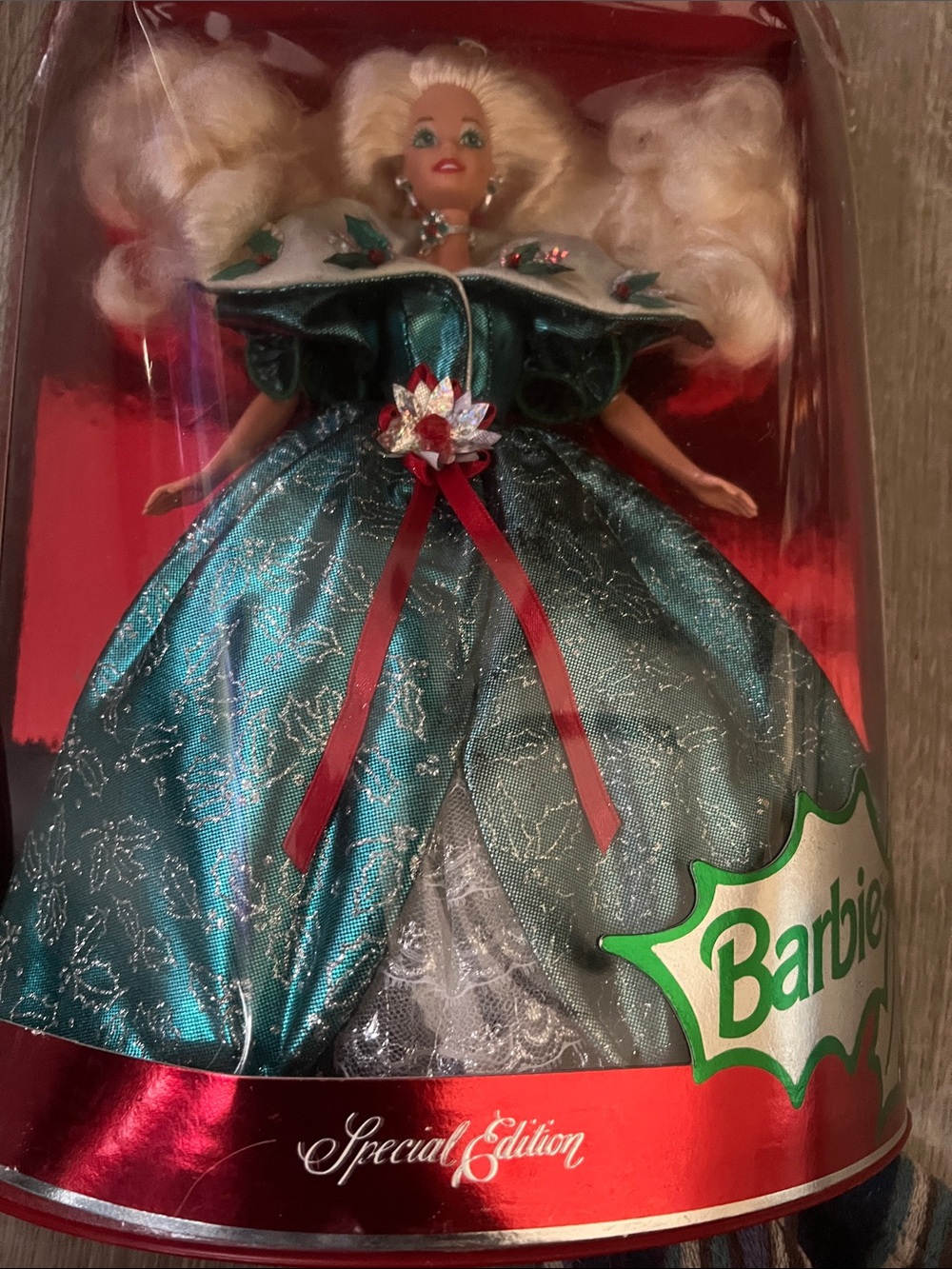 Barbie Special Edition Teal Green Holiday Gown Doll
